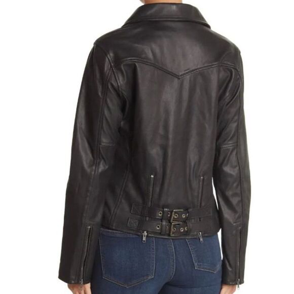 Beautiful Frye Split Biker Leather Jacket - Picture 3 of 4